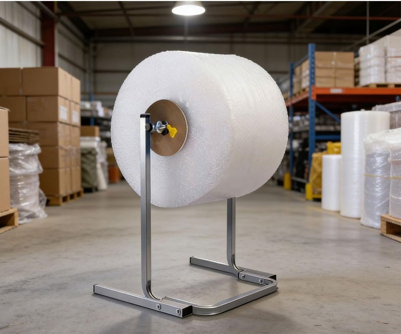 TEMIREN 15.75 inch bubble wrap dispenser, vertical bubble wrap roll holder for package movement and transportation including mounting fasteners - Image 3